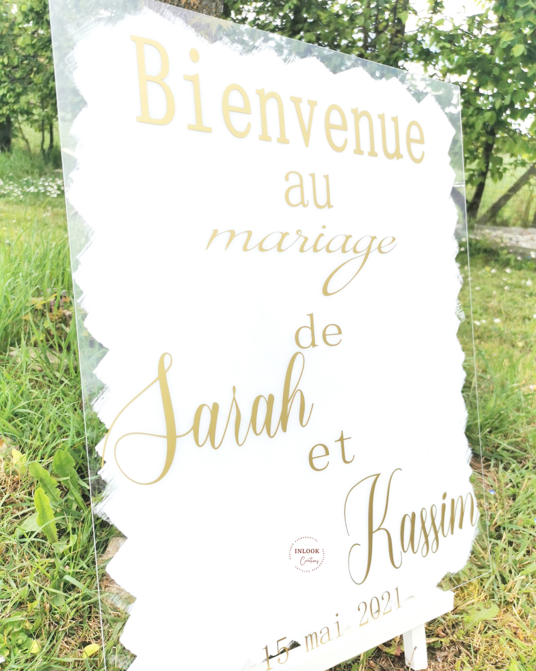 Panneaux de Bienvenue (fond peinture)