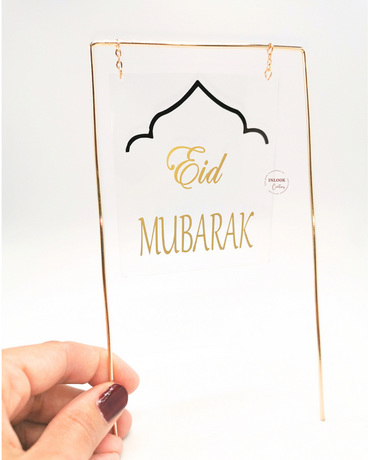 Cake topper plexiglas Eid