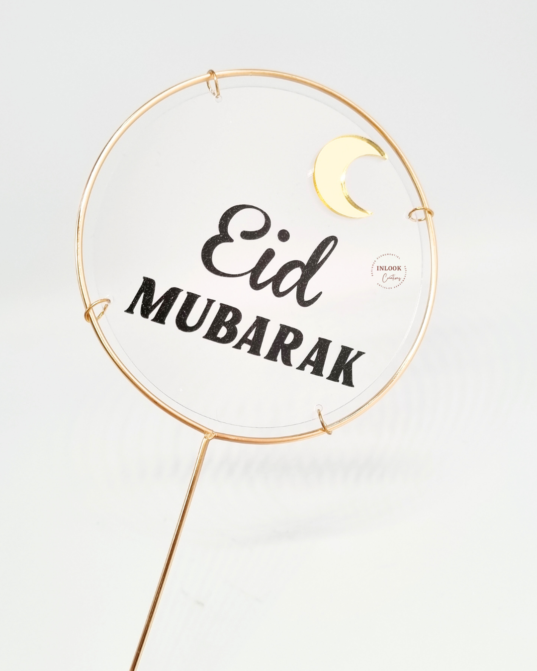 Cake topper plexiglas Eid